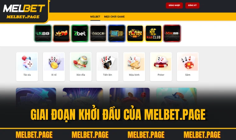 Giai đoạn khởi đầu của melbet.page